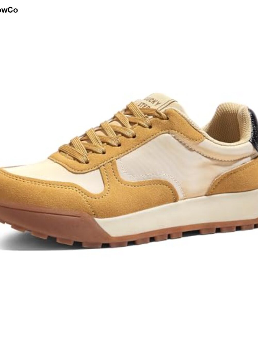 Women's Platform Canvas Casual Lace-Up Sneakers, Low Top